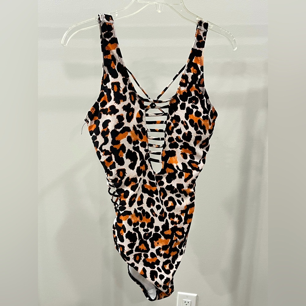 Leopard print swimsuit